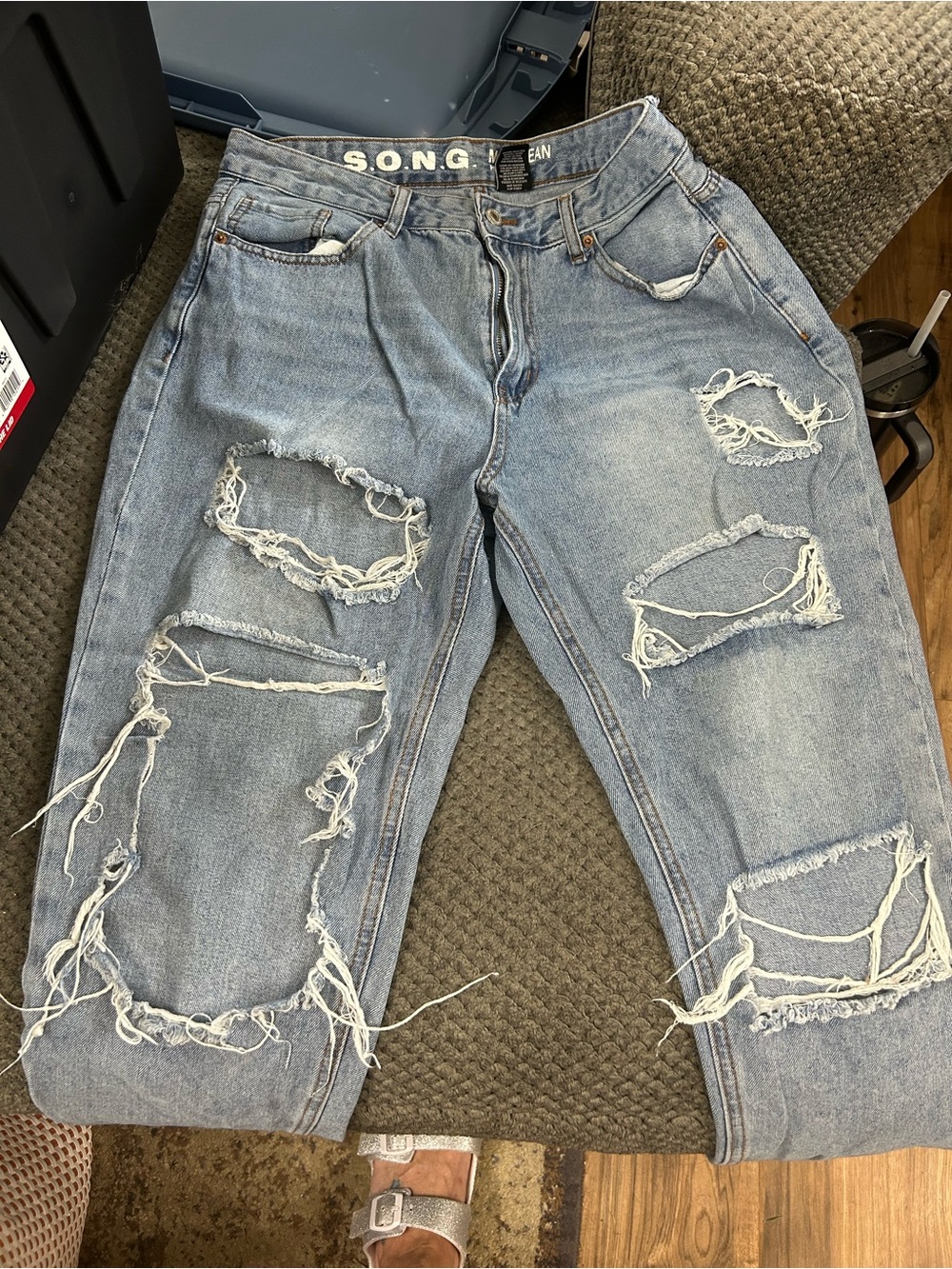 SONG Light Blue Distressed Women’s Jeans